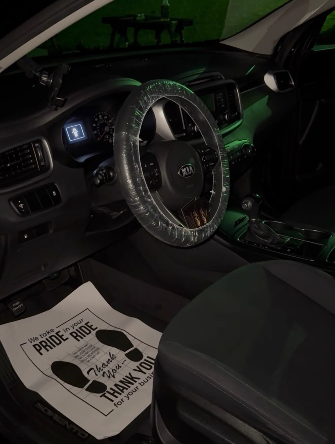 Kia interior detail